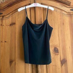 Banana Republic Velvet Cowl Neck Cami in Ocean Emerald